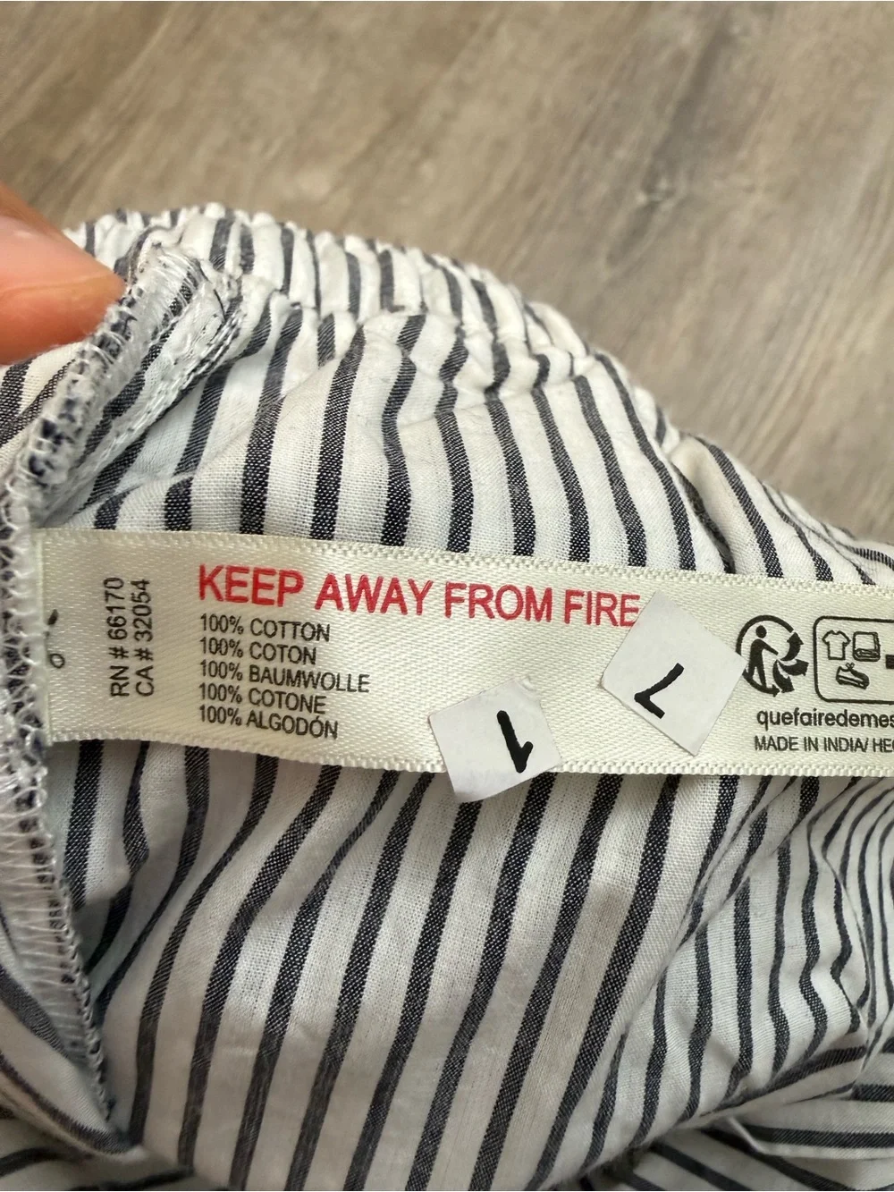 NWT Anthropologie The Wren Boxer Pant White & Navy Stripe XL - Picture 10 of 11